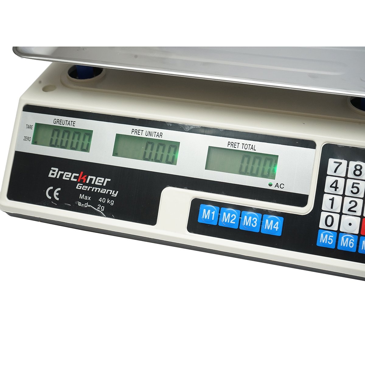 Cantar electronic cu ecran LCD, capacitate 40 Kg cu baterie 4V Breckner Germany